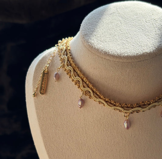 Embellishment Choker 織品鑲邊項圈